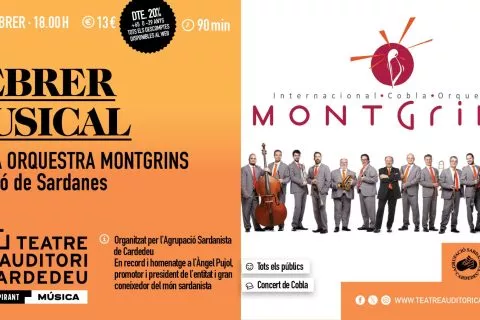 FEBRER MUSICAL – COBLA ORQUESTRA MONTGRINS. Audició de Sardanes