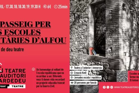 UN PASSEIG PER LES ESCOLES UNITÀRIES D’ALFOU – Cia. 10 de deu teatre