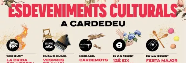 Imatge per L’agenda dels esdeveniments culturals a Cardedeu de juny a agost